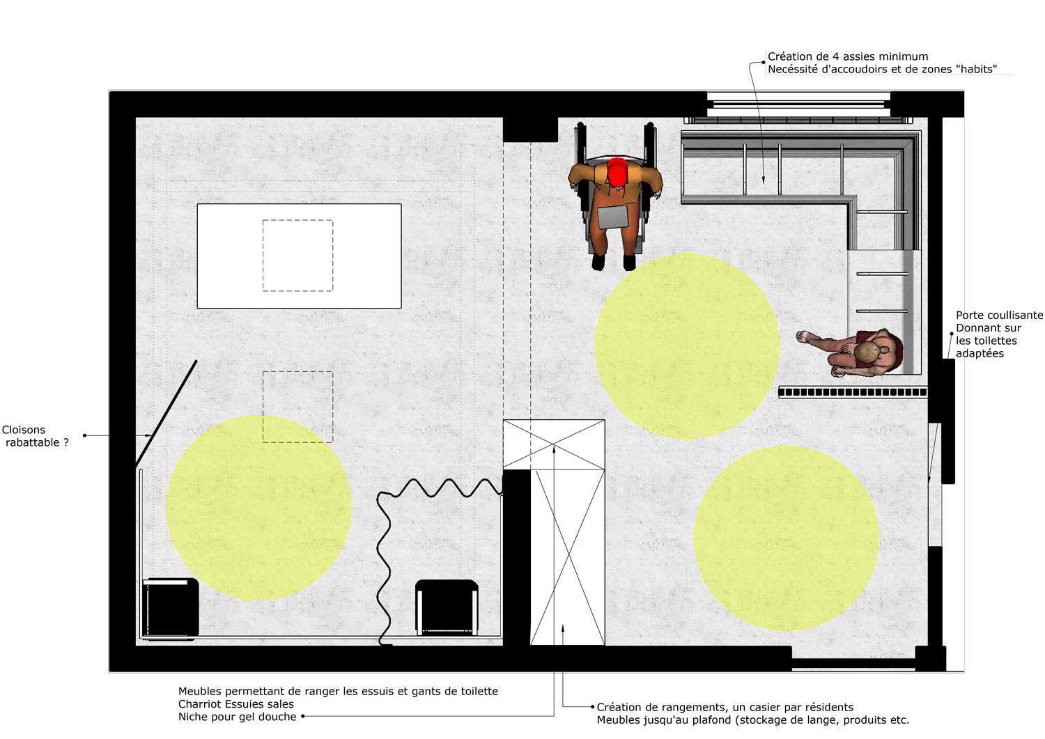 salle de bain de la résidence